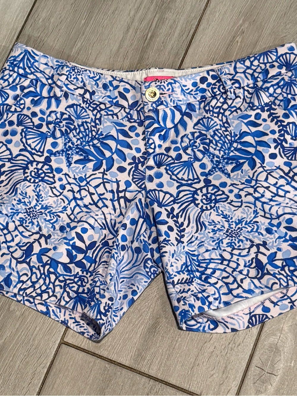 Lilly Pulitzer Blue Coastal Print Women’s Shorts